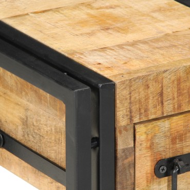 vidaXL Νυχτερινό Τραπέζι 40x40x40cm Μασίφ Ξύλο Μάνγκο 1 τεμ.