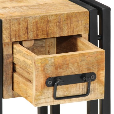 vidaXL Νυχτερινό Τραπέζι 40x40x40cm Μασίφ Ξύλο Μάνγκο 1 τεμ.