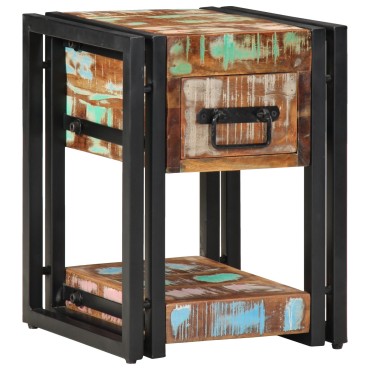 vidaXL Νυχτερινά Τραπέζια 2 τεμ. 40x40x40cm Μασίφ ανακυκλωμένο ξύλο