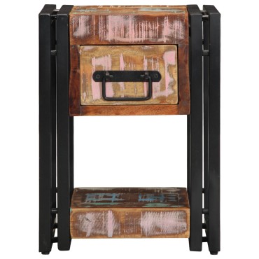 vidaXL Νυχτερινά Τραπέζια 2 τεμ. 40x40x40cm Μασίφ ανακυκλωμένο ξύλο
