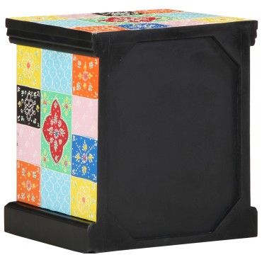 vidaXL Κομοδίνο Πολύχρωμο 40x35x45cm Ξύλο 1 τεμ.