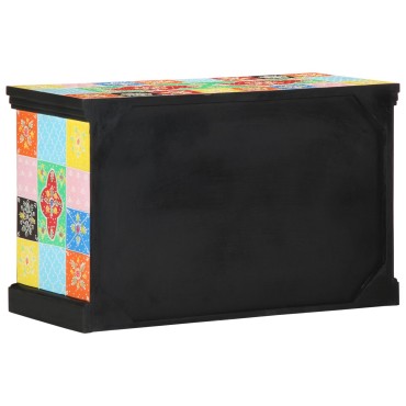 vidaXL Κονσόλα Τηλεόρασης Πολύχρωμη 80x35x50cm Στερέο Ξύλο Μάνγκο