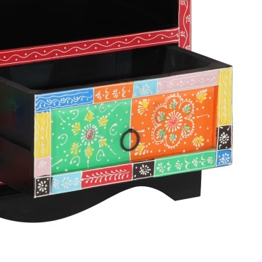 vidaXL Κονσόλα Τηλεόρασης Πολύχρωμη 80x35x50cm Στερέο Ξύλο Μάνγκο