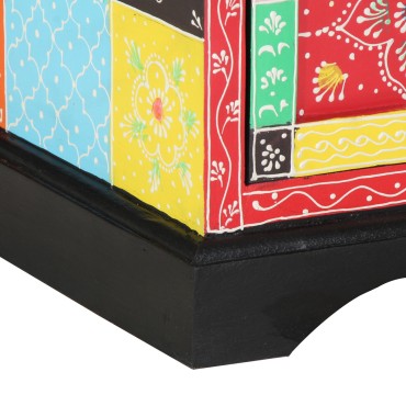 vidaXL Κονσόλα Τηλεόρασης Πολύχρωμη 80x35x50cm Στερέο Ξύλο Μάνγκο