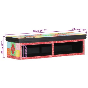 vidaXL Επιλεγμένη Τηλεόραση Τοίχου Πολύχρωμο 80x30x22cm Κατασκευασμένο από Ξύλο
