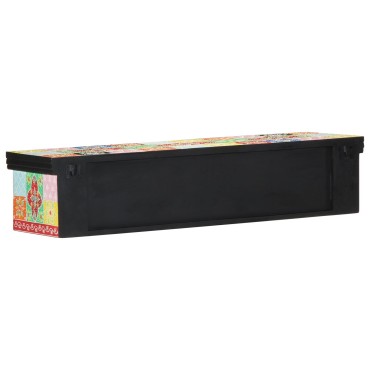 vidaXL Τηλεοπτική Κονσόλα Τοίχου Πολύχρωμη 100x30x22cm Κατασκευασμένη από Ξύλο