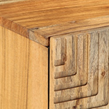 vidaXL Ντουλάπι τηλεόρασης 105x33,5x46cm Μασίφ ξύλο ακακίας 1 τεμ.
