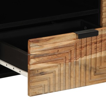 vidaXL Ντουλάπι τηλεόρασης 105x33,5x46cm Μασίφ ξύλο ακακίας 1 τεμ.