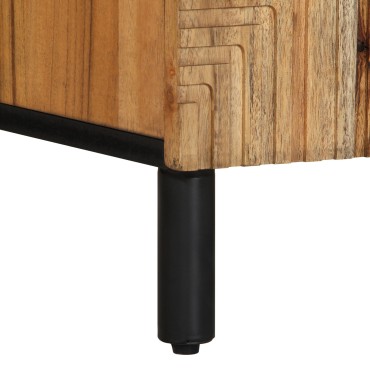 vidaXL Ντουλάπι τηλεόρασης 105x33,5x46cm Μασίφ ξύλο ακακίας 1 τεμ.
