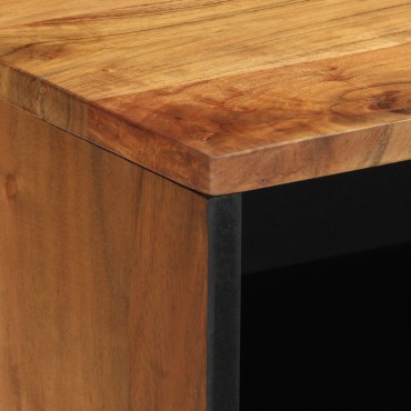 vidaXL Ντουλάπα Τηλεόρασης 80x31,5x46cm Μασίφ Ξύλο Ακακίας