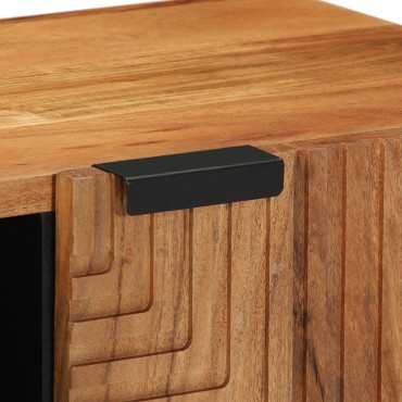 vidaXL Ντουλάπα Τηλεόρασης 80x31,5x46cm Μασίφ Ξύλο Ακακίας