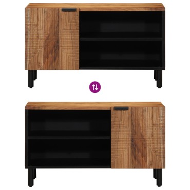 vidaXL Ντουλάπα Τηλεόρασης 80x31,5x46cm Μασίφ Ξύλο Ακακίας