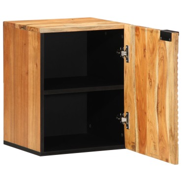vidaXL Κρεμαστό Ντουλάπι Μπάνιου 38x33,5x48cm Μασίφ Ξύλο Ακακίας 1 τεμ.