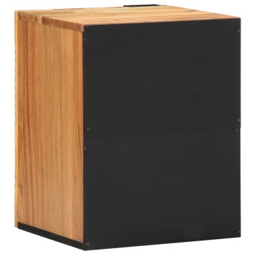 vidaXL Κρεμαστό Ντουλάπι Μπάνιου 38x33,5x48cm Μασίφ Ξύλο Ακακίας 1 τεμ.