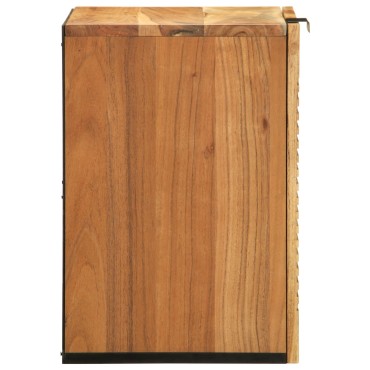 vidaXL Κρεμαστό Ντουλάπι Μπάνιου 38x33,5x48cm Μασίφ Ξύλο Ακακίας 1 τεμ.