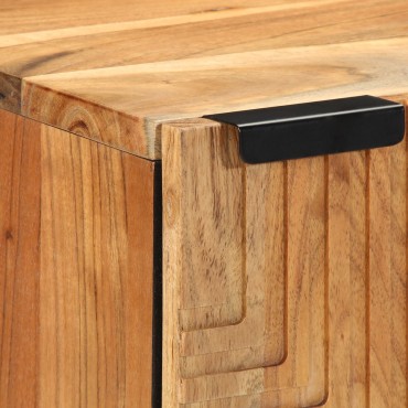 vidaXL Κρεμαστό Ντουλάπι Μπάνιου 38x33,5x48cm Μασίφ Ξύλο Ακακίας 1 τεμ.