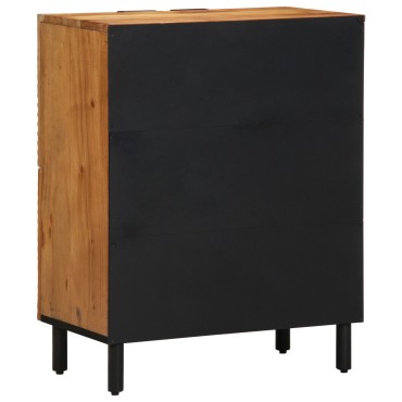 vidaXL Πλευρικό Έπιπλο 60x33x75cm Μασίφ ξύλο ακακίας 1 τεμ.