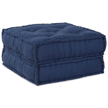 vidaXL Modular Πουφ Ινδigo 70x70x36 Υφάσμα 70x70x36cm