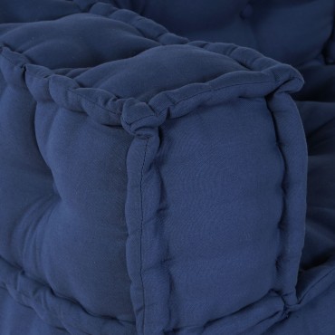 vidaXL Μοντέρνα Πουφ Indigo 140x70x36 Υφάσματος 140x70x36cm