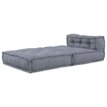 vidaXL Μοντέρνος Πουφ Γκρι 70x70x54 70x70x54cm