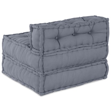 vidaXL Μοντέρνος Πουφ Γκρι 70x70x54 70x70x54cm