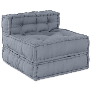 vidaXL Μοντέρνος Πουφ Γκρι 70x70x54 70x70x54cm