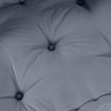 vidaXL Μοντέρνος Σαλονάτος Πουφ Γκρι 70x70x36 Ύφασμα 70x70x36cm