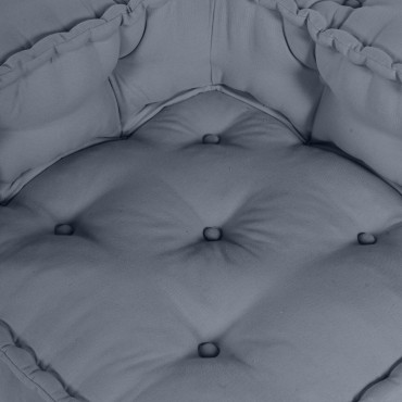 vidaXL Modular Πουφ Γκρί 140x70x36 Υφασμάτινο 140x70x36cm