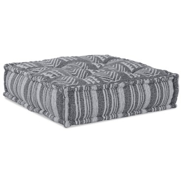 vidaXL Ξεχωριστός Πουφ Γκρι 70x70x54 Ύφασμα 70x70x54cm