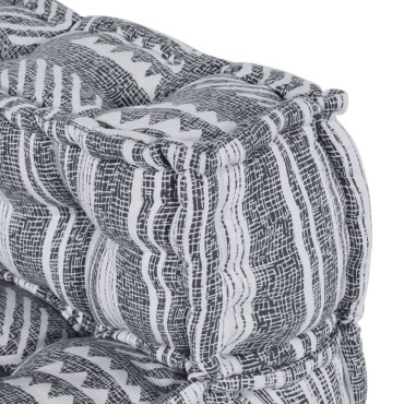 vidaXL Ξεχωριστός Πουφ Γκρι 70x70x54 Ύφασμα 70x70x54cm