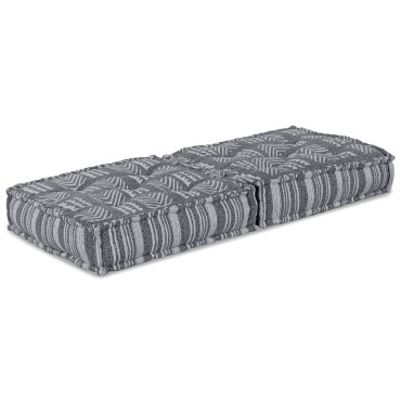 vidaXL Μοντέρνος Πουφ Γκρί 70x70x36 Ύφασμα 70x70x36cm