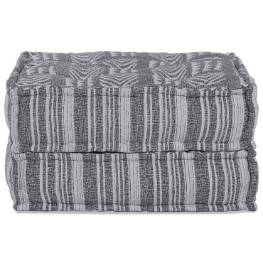 vidaXL Μοντέρνος Πουφ Γκρί 70x70x36 Ύφασμα 70x70x36cm