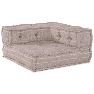 vidaXL Μοντέρνος Πουφ Ανοιχτό Καφέ 70x70x54 70x70x54cm