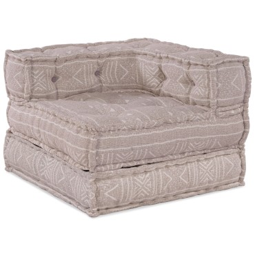 vidaXL Μοντέρνος Πουφ Ανοιχτό Καφέ 70x70x54 70x70x54cm