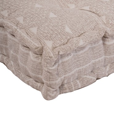 vidaXL Μαξιλάρι Παλέτας Ανοιχτό Καφέ 120x80x12cm Υφάσματος