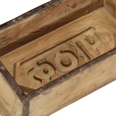 vidaXL Δίσκος 30x15x9 cm από Ανακυκλωμένο Ξύλο