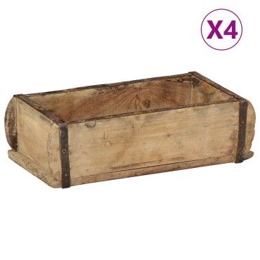 vidaXL Δίσκοι 4 τεμ 30x15x9 εκ. Στραντ ξύλο ανακύκλωσης