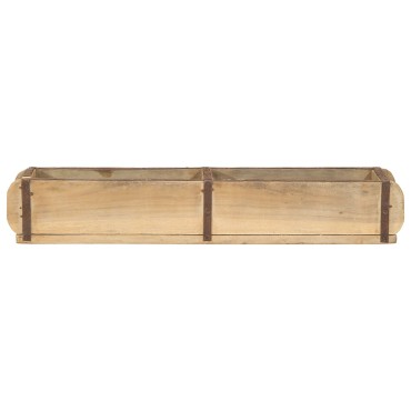 vidaXL Δίσκοι 4 τεμ 60,5x15x9 cm Στραβωμένο Ξύλο