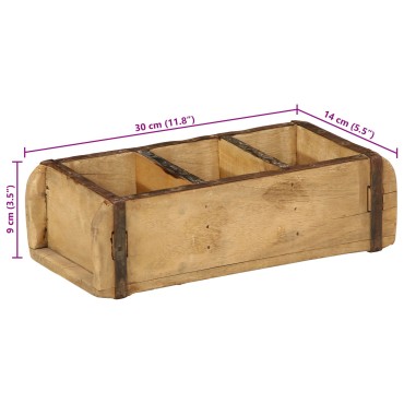 vidaXL Δίσκος 30x14x9 εκ. Από ανακυκλωμένο ξύλο