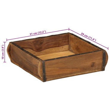 vidaXL Δίσκος 31x29x10 εκ. Από ανακυκλωμένο ξύλο
