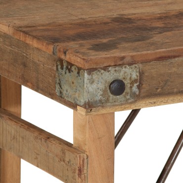 vidaXL Κονσόλα 110x35x76cm Μασίφ Ξύλο Ανακυκλωμένο 1 τεμ.
