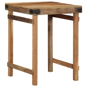 vidaXL Τραπέζι Φαγητού 55x60x76cm Σταθερό Ξύλο Ανακυκλωμένο 1 τεμ.