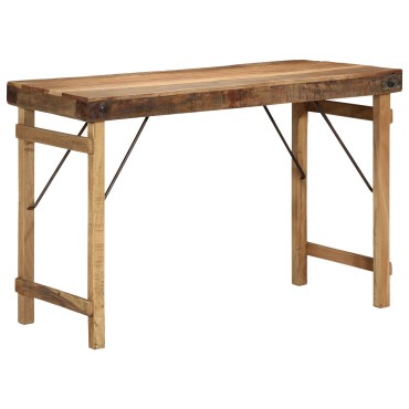 Τραπέζι φαγητού vidaXL 110x55x76cm από μασίφ ανακυκλωμένο ξύλο 1 τεμ.