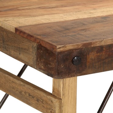 Τραπέζι φαγητού vidaXL 110x55x76cm από μασίφ ανακυκλωμένο ξύλο 1 τεμ.