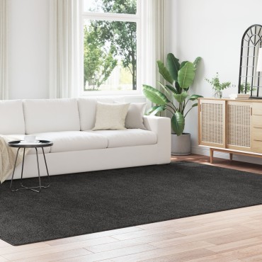 vidaXL Χαλιά Shaggy με Λατέξ Στην Πίσω Όψη Σκούρο Γκρί 240x340 εκ