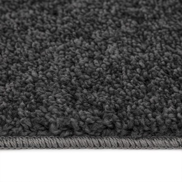 vidaXL Χαλιά Shaggy με Λατέξ Στην Πίσω Όψη Σκούρο Γκρί 240x340 εκ