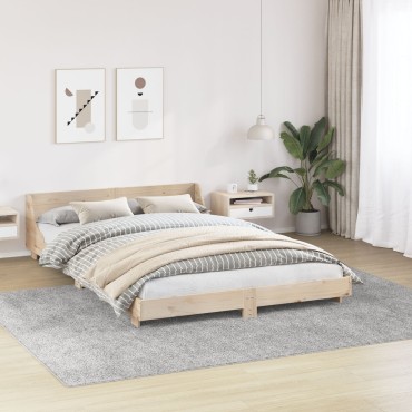 Χαλιά shaggy vidaXL με λατέξ από κάτω Γκρι 240x340cm