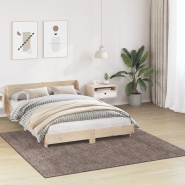 vidaXL Χαλιά Shaggy με Λάτεξ Καφέ 200x200cm