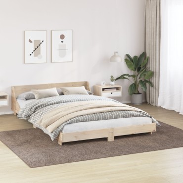 Χαλιά Shaggy vidaXL με Λατέξ Καφέ 200x290cm