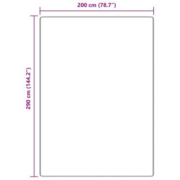 Χαλιά Shaggy vidaXL με Λατέξ Καφέ 200x290cm